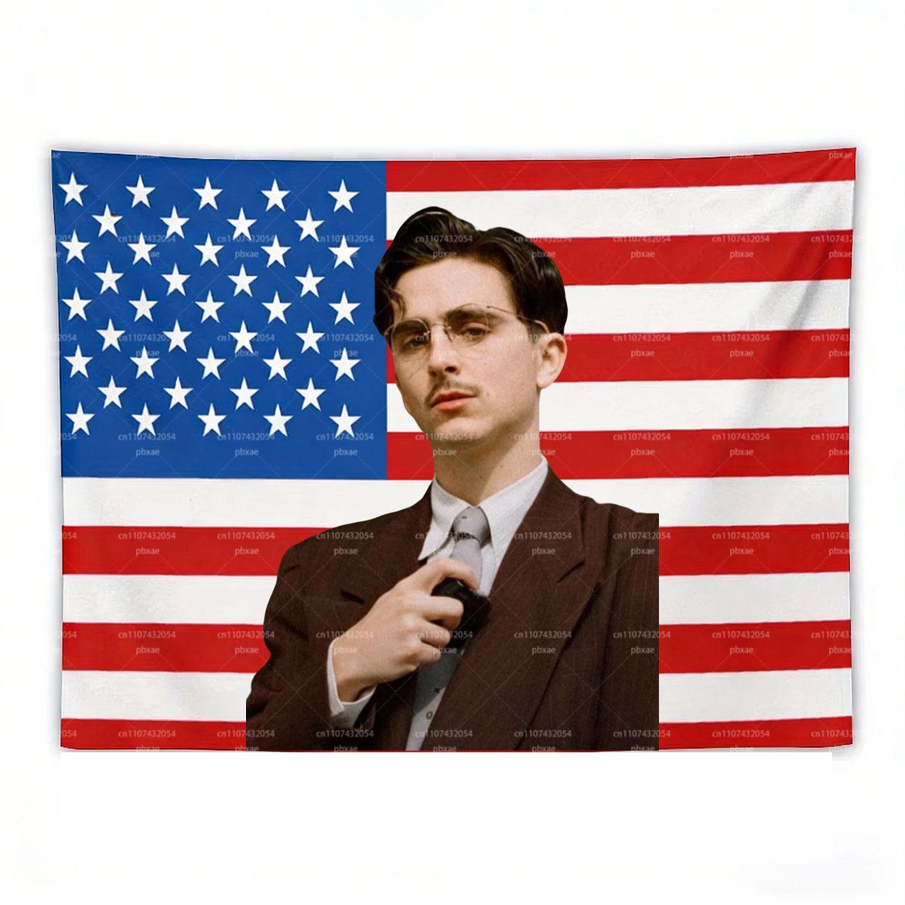 TTimothée CChalamet American Flag Tapestry Bar Bedroom Party Home Wall Decor 74x94cm(29x37in)
TTimothée CChalamet American Flag Tapestry Bar Bedroom Party Home Wall Decor 74x94cm(29x37in)