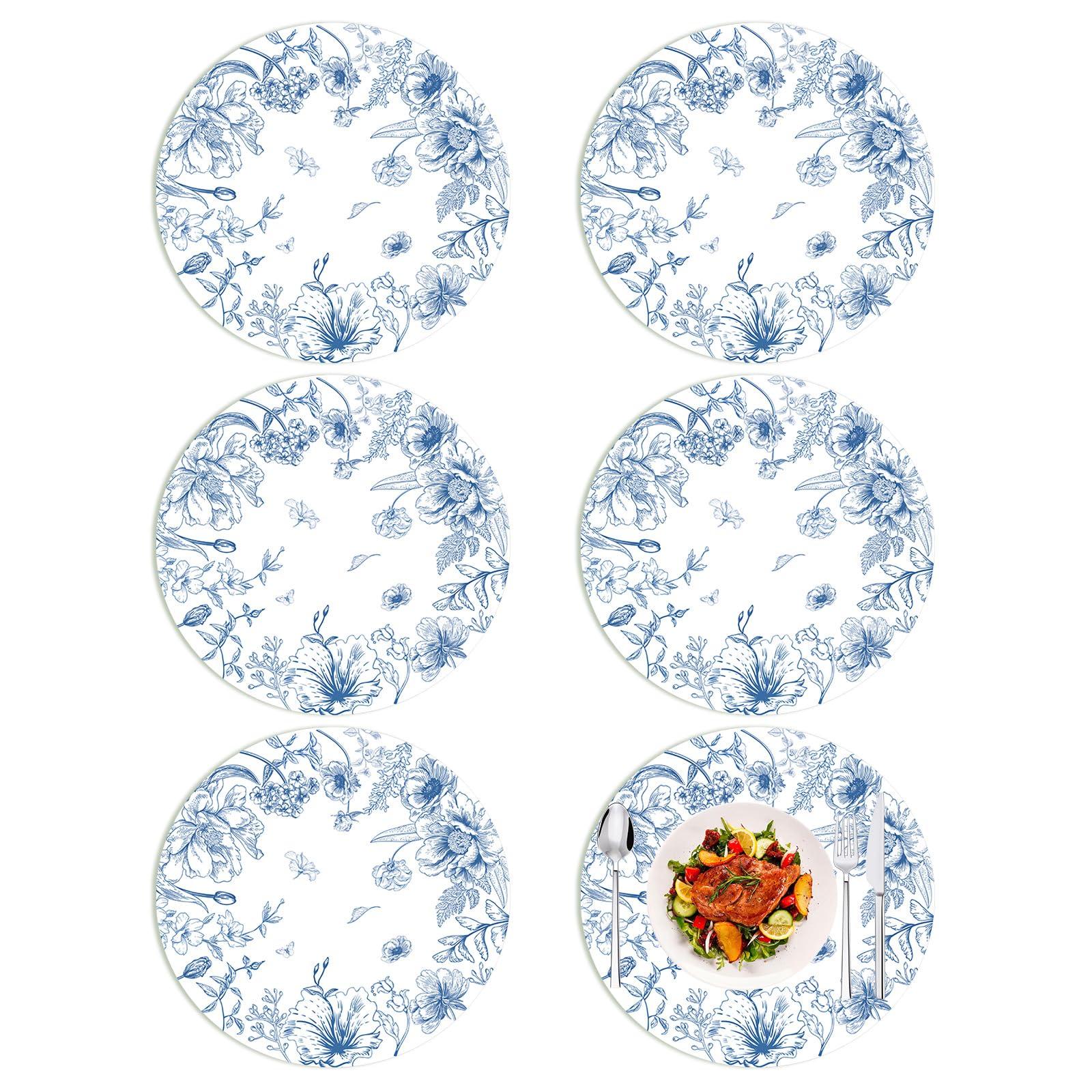 Tarklanda Floral Placemats Set of 6, 13.4 Inch Seasonal Spring Wildflower Plastic Place Mat Washable Vinyl Table Mat 6PCS
Tarklanda Floral Placemats Set of 6, 13.4 Inch Seasonal Spring Wildflower Plastic Place Mat Washable Vinyl Table Mat 6PCS