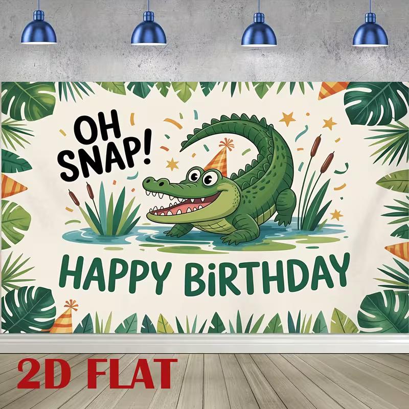 2D Crocodile Oh Snap! Happy Birthday Photography Background Cloth 47.2x31.5inch/120*80cm
2D Crocodile Oh Snap! Happy Birthday Photography Background Cloth 47.2x31.5inch/120*80cm