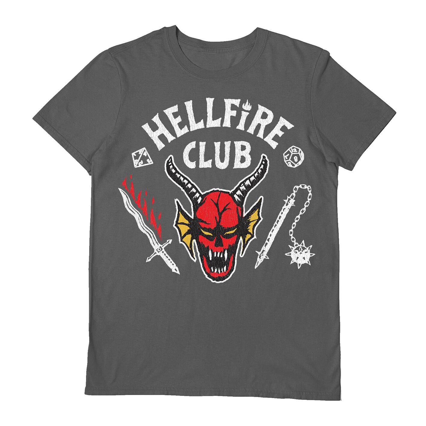 Stranger Things 100% Cotton T-shirt Mens Tees Top - Hellfire Club - Official Grey S/S Tee S
Stranger Things 100% Cotton T-shirt Mens Tees Top - Hellfire Club - Official Grey S/S Tee S