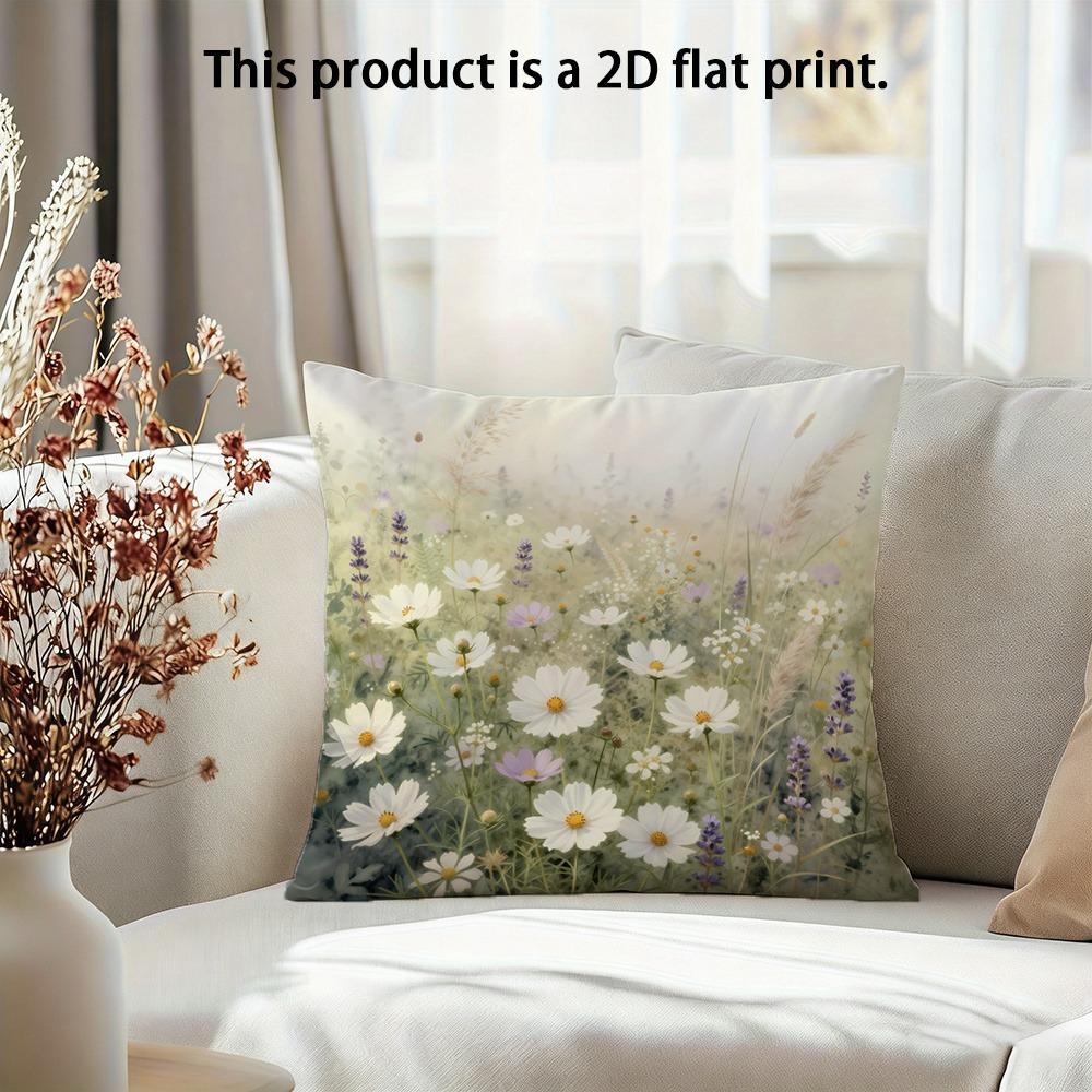 1 piece, pastoral flower 2D printed pillowcase 40x40cm/16x16inch
1 piece, pastoral flower 2D printed pillowcase 40x40cm/16x16inch