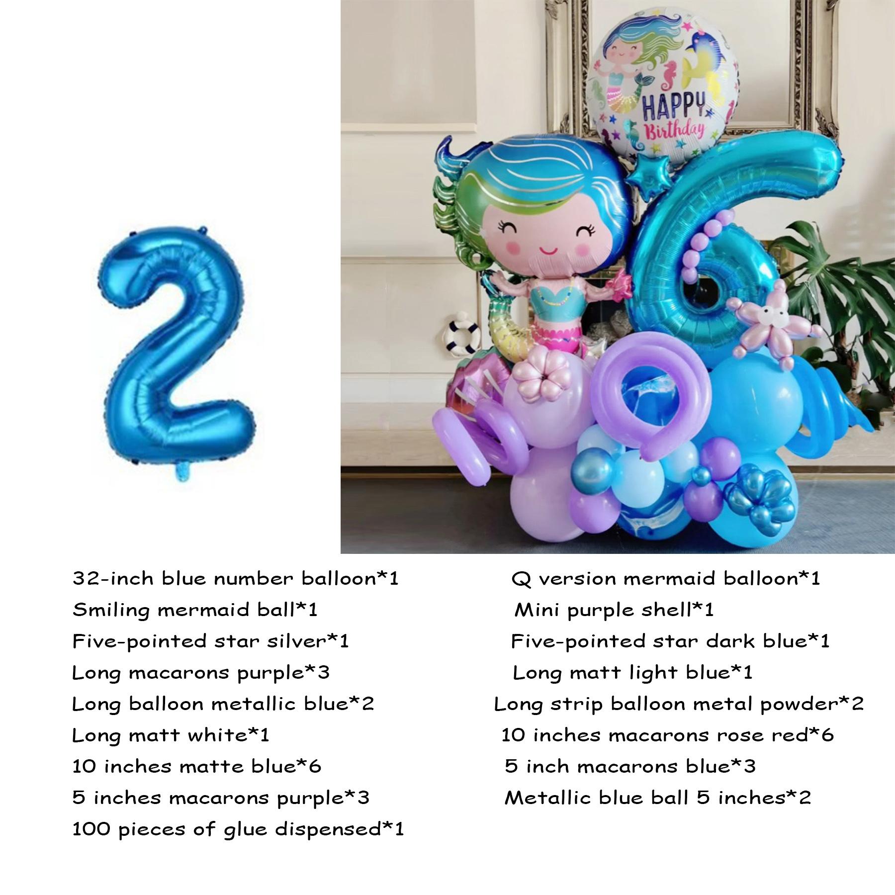 36 шт./набір фольгованих повітряних куль Русалонька. Повітряні кулі. Повітряні кульки з цифрами. Декор для дня народження. number 2
36 шт./набір фольгованих повітряних куль Русалонька. Повітряні кулі. Повітряні кульки з цифрами. Декор для дня народження. number 2