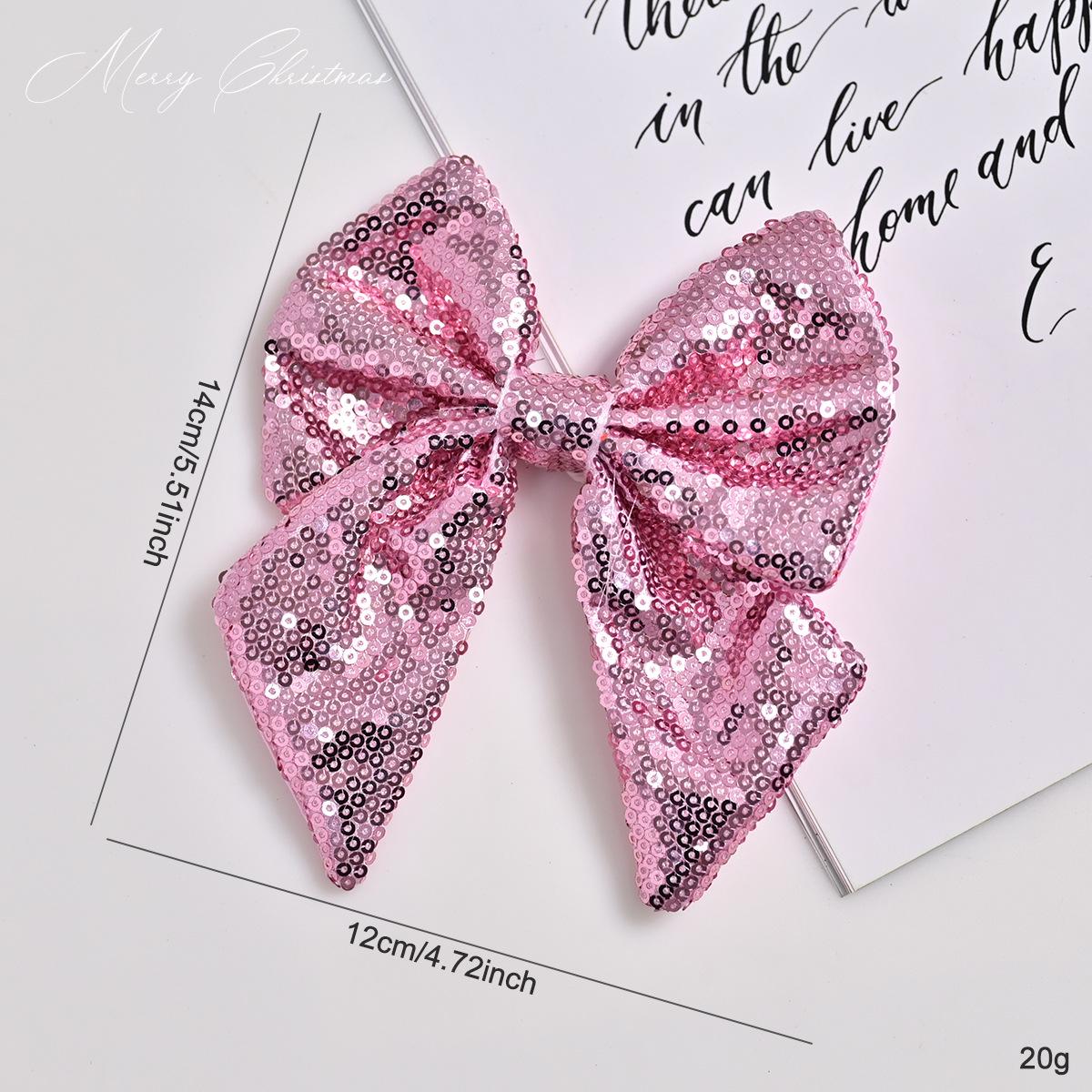Sequined Christmas Bow Ornament for Tree and Scene Decorations
Sequined Christmas Bow Ornament for Tree and Scene Decorations
