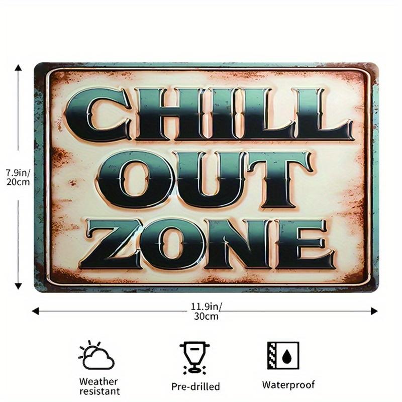 Retro Iron CHILL OUT ZONE Decorative Sign, Wall Hanging Multi-Purpose Art for Street, Yard, Porch, Garage, Home, Cafe, Bar 20x30cm(7.8x11.8inch)
Retro Iron CHILL OUT ZONE Decorative Sign, Wall Hanging Multi-Purpose Art for Street, Yard, Porch, Garage, Home, Cafe, Bar 20x30cm(7.8x11.8inch)