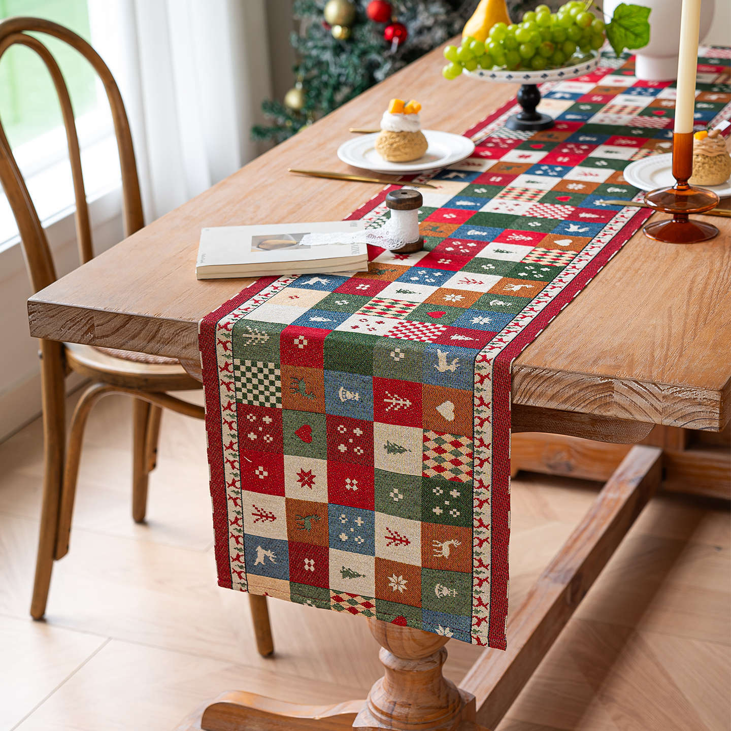 Vintage Flax Cotton Jacquard Rectangular Tablecloth Long Table Runner TV Cabinet Cover 35*120cm
Vintage Flax Cotton Jacquard Rectangular Tablecloth Long Table Runner TV Cabinet Cover 35*120cm