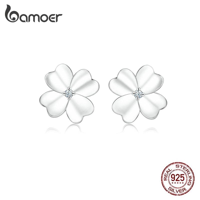 Серьги-гвоздики Bamoer Flower Clover, стерлинговое серебро 925 пробы, ювелирные изделия, подарки, противоаллергические заколки для ушей для девочек
Серьги-гвоздики Bamoer Flower Clover, стерлинговое серебро 925 пробы, ювелирные изделия, подарки, противоаллергические заколки для ушей для девочек