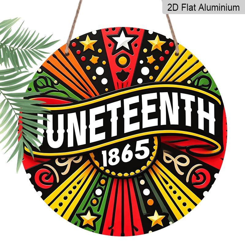 2D Flat Aluminum Wall Hangings with A Juneteenth Theme Are Available in Various Sizes Featuring Radiating Lines Stars and African-inspired Patterns 7.87×7.87inch
2D Flat Aluminum Wall Hangings with A Juneteenth Theme Are Available in Various Sizes Featuring Radiating Lines Stars and African-inspired Patterns 7.87×7.87inch