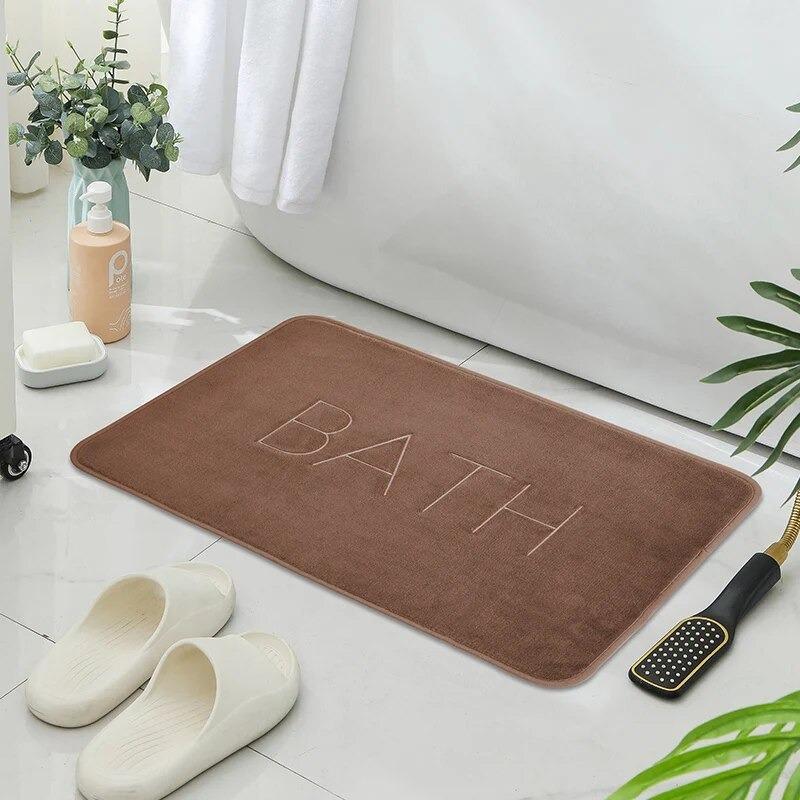 Minimalist Solid-color Bath Entrance Mat BATH Letter Design Modern Home Decor Carpet Soft Non-Slip Rug for Living Room 40x60cm
Minimalist Solid-color Bath Entrance Mat BATH Letter Design Modern Home Decor Carpet Soft Non-Slip Rug for Living Room 40x60cm