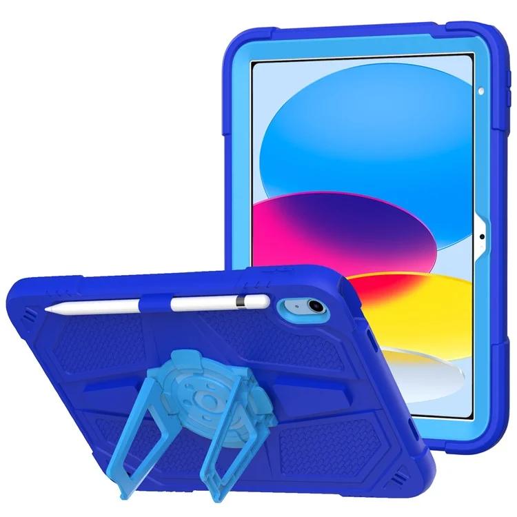 For iPad 10.9 (2022) Kickstand Case Shockproof PC + Silicone Tablet Cover with Pen Slot
For iPad 10.9 (2022) Kickstand Case Shockproof PC + Silicone Tablet Cover with Pen Slot