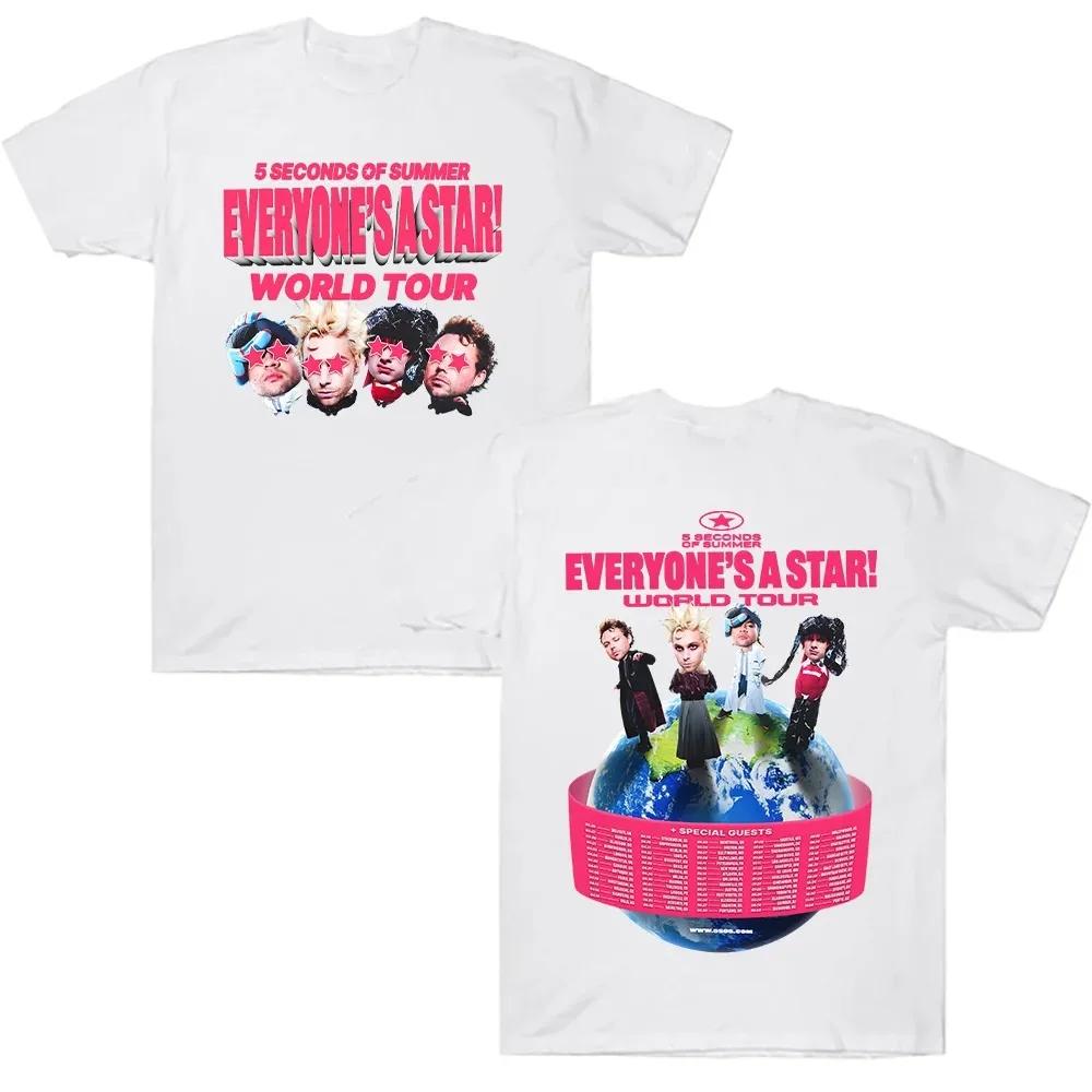Seconds of Summer EVERYONE S A STAR! T Shirts 5SOS World Tour 2026 Tshirts Summer Fan Oversized Male Female Short Sleeves Casual 4XL
Seconds of Summer EVERYONE S A STAR! T Shirts 5SOS World Tour 2026 Tshirts Summer Fan Oversized Male Female Short Sleeves Casual 4XL