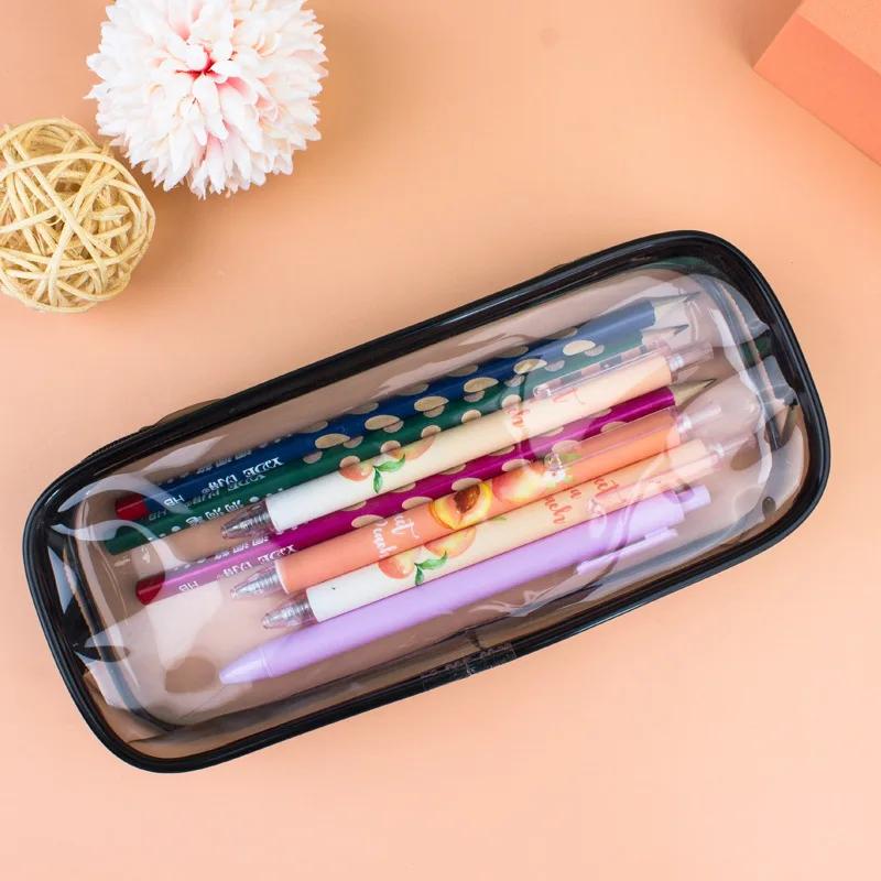 Creative PVC Transparent Pencil Case Large Capacity Cosmetic Bag Stationery Waterproof Stationery Storage Pouch School Supplies чорний
Creative PVC Transparent Pencil Case Large Capacity Cosmetic Bag Stationery Waterproof Stationery Storage Pouch School Supplies чорний