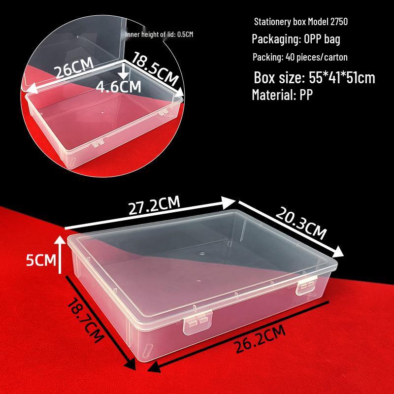 Clear PP Plastic Storage Box for Office, Toys, or Household Items
Clear PP Plastic Storage Box for Office, Toys, or Household Items