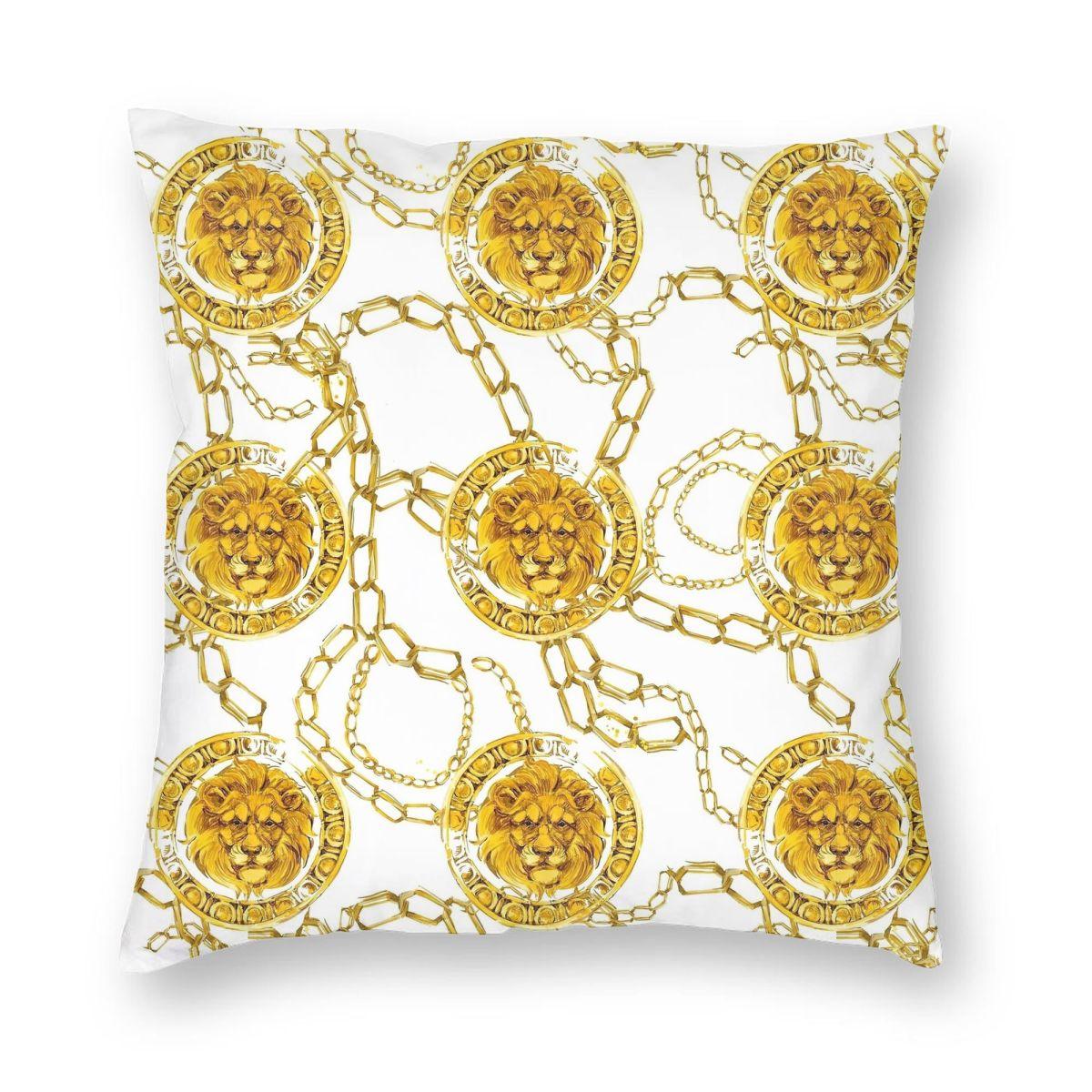 Golden Lion Damask Ornament Pillowcase Printing Cushion Cover Decorations Baroque Throw Pillow Case Cover Home Zippered 45*45cm 12x12Inch
Golden Lion Damask Ornament Pillowcase Printing Cushion Cover Decorations Baroque Throw Pillow Case Cover Home Zippered 45*45cm 12x12Inch