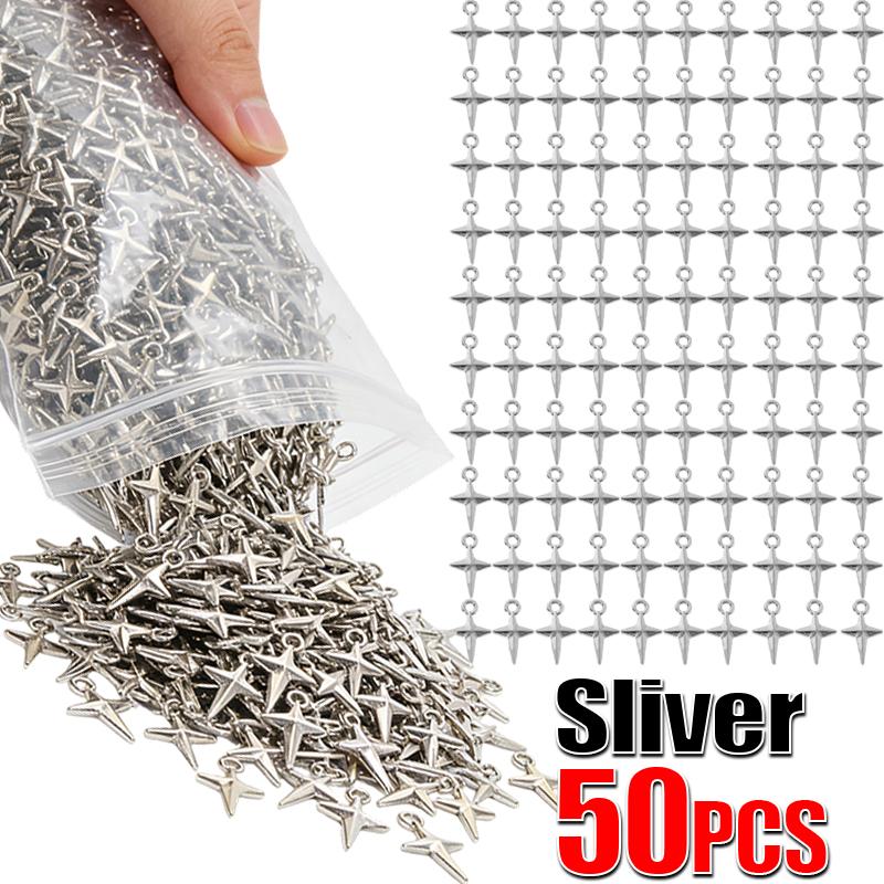 50/100pcs Retro Alloy Small Star Charms Simple Pendants For Jewelry Making DIY Necklace Bracelet Earrings Key Chain Accessories
50/100pcs Retro Alloy Small Star Charms Simple Pendants For Jewelry Making DIY Necklace Bracelet Earrings Key Chain Accessories