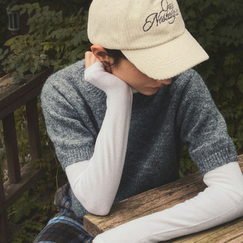 OUR NOSTALGIA corduroy our lettering ball cap_3color BLUE
OUR NOSTALGIA corduroy our lettering ball cap_3color BLUE