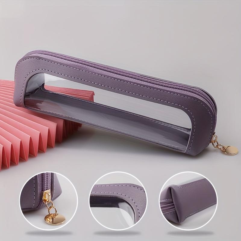 Transparent Makeup Brush Storage Bag, Portable Hand-Held, Easy Design, Large Capacity for Eyebrow Pencils And Eyeshadow Brushes фіолетовий
Transparent Makeup Brush Storage Bag, Portable Hand-Held, Easy Design, Large Capacity for Eyebrow Pencils And Eyeshadow Brushes фіолетовий