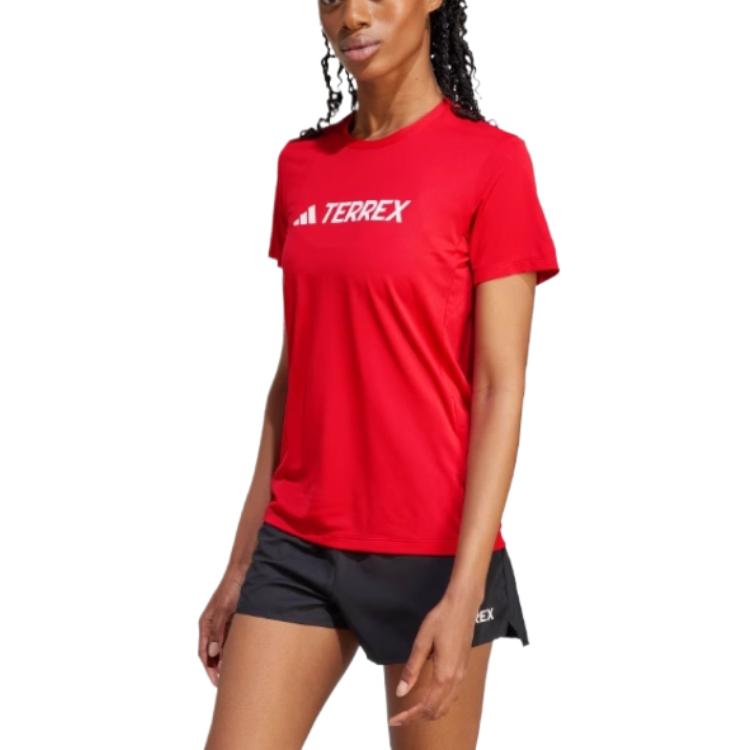 Adidas Terrex Быстросохнущая Прохладная Модная Универсальная Трендовая Удобная Футболка с Коротким Рукавом Стандартного Кроя Женские Топы Чистый Рубин JI9230 M
Adidas Terrex Быстросохнущая Прохладная Модная Универсальная Трендовая Удобная Футболка с Коротким Рукавом Стандартного Кроя Женские Топы Чистый Рубин JI9230 M
