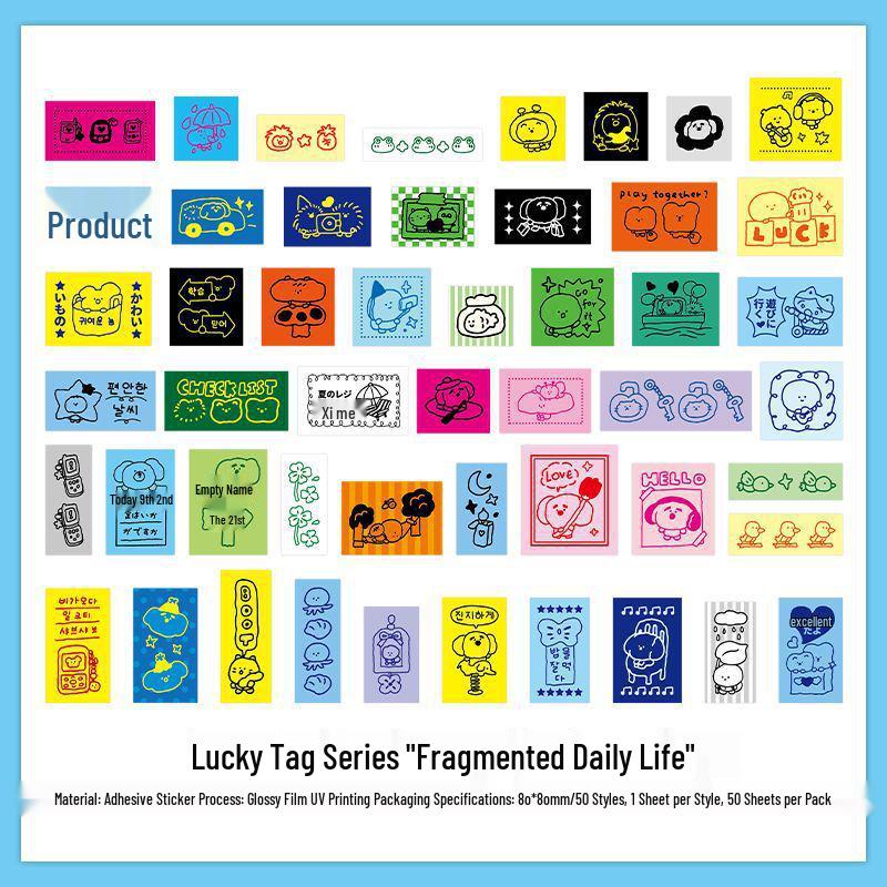Infeel.Me Lucky Tag Mini Sticker Pack for Journals, Phones, and Collages
Infeel.Me Lucky Tag Mini Sticker Pack for Journals, Phones, and Collages