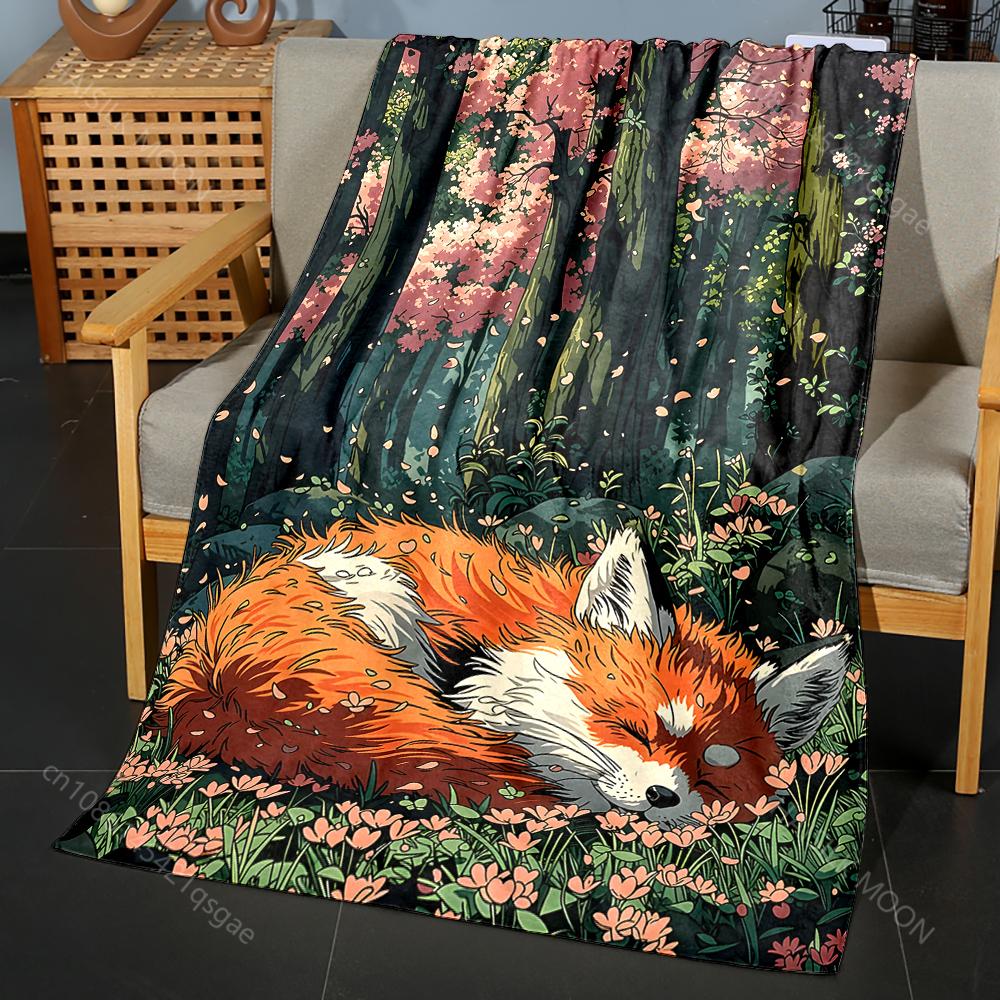 Orange fox sleeping in forest Print Blanket Flannel Material Soft Warm for All Seasons Home sofa Outdoor Camping Picnics RV 75x90cm
Orange fox sleeping in forest Print Blanket Flannel Material Soft Warm for All Seasons Home sofa Outdoor Camping Picnics RV 75x90cm