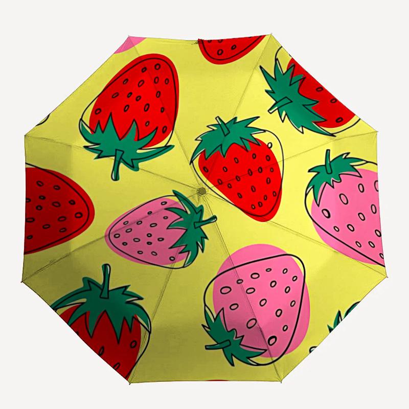1pc Strawberry Pattern Automatic Umbrella - 8-Rib Durable Frame, Portable Fashion Accessory & Holiday Gift yy251117177
1pc Strawberry Pattern Automatic Umbrella - 8-Rib Durable Frame, Portable Fashion Accessory & Holiday Gift yy251117177