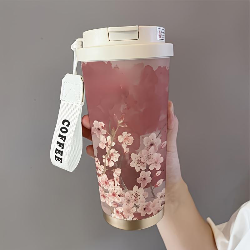 17.92oz cherry blossom insulated cup, leak-proof with straw, portable for hot and cold drinks. 530ML белый
17.92oz cherry blossom insulated cup, leak-proof with straw, portable for hot and cold drinks. 530ML белый
