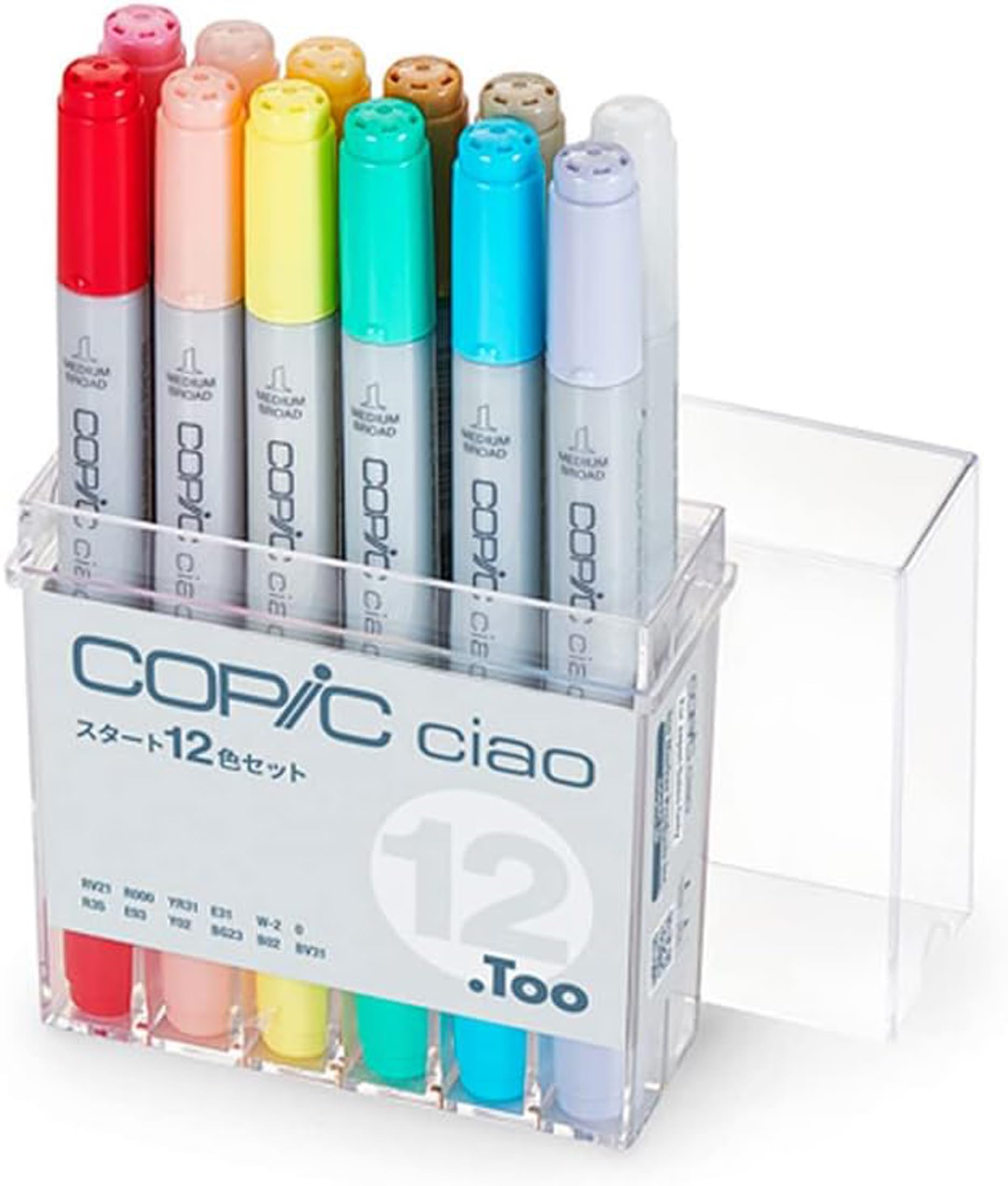 Too Copic Ciao Start Multicolor Illustration Marker Pens 12-Color Set, Markers,
Too Copic Ciao Start Multicolor Illustration Marker Pens 12-Color Set, Markers,