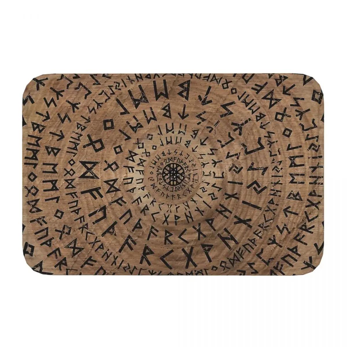 Viking Valhalla Anti-Slip Rug Doormat Bath Mat Elder Futhark Circular Balcony Carpet Entrance Door Decor 40cmx60cm
Viking Valhalla Anti-Slip Rug Doormat Bath Mat Elder Futhark Circular Balcony Carpet Entrance Door Decor 40cmx60cm