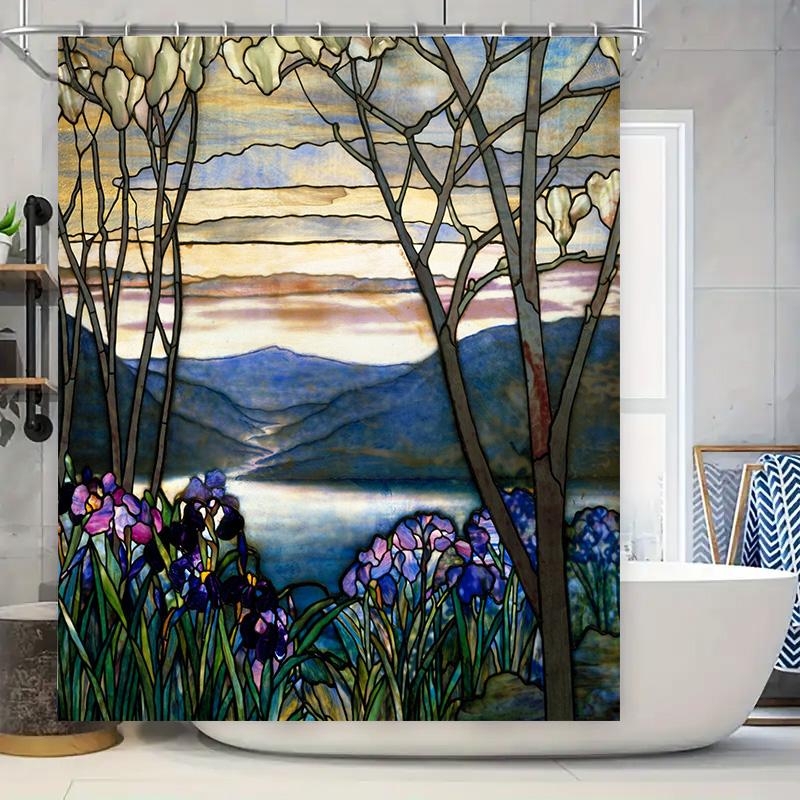 Craftsmanship Shower Curtain Bathroom Decorative Waterproof Privacy Fabric Floral Design Shower Curtain For Bathtub Size: 180X24 W60H190(CM)-1 Pcs
Craftsmanship Shower Curtain Bathroom Decorative Waterproof Privacy Fabric Floral Design Shower Curtain For Bathtub Size: 180X24 W60H190(CM)-1 Pcs