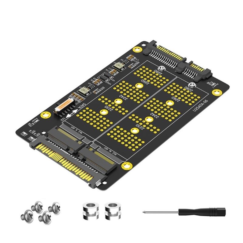New Version 2 in 1 M.2(NGFF) NVME PCIE SSD to SFF-8639 M.2( NGFF) SSD to SATA2.0 Adapter
New Version 2 in 1 M.2(NGFF) NVME PCIE SSD to SFF-8639 M.2( NGFF) SSD to SATA2.0 Adapter