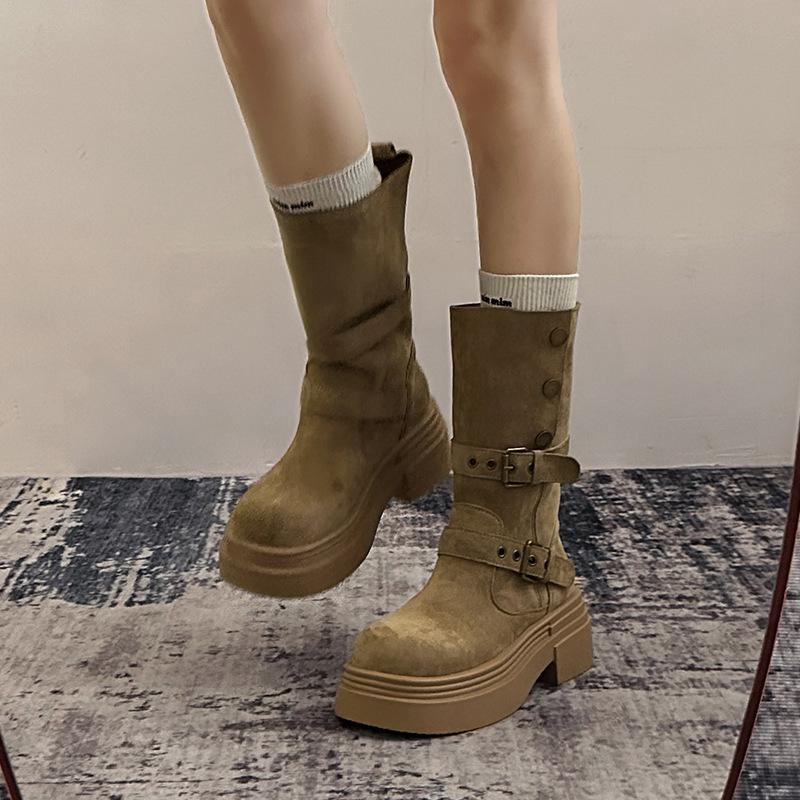 Internet celebrity retro British style thick heel platform Martin boots women 2024 new autumn and winter thin heightening short boots 40 хакі
Internet celebrity retro British style thick heel platform Martin boots women 2024 new autumn and winter thin heightening short boots 40 хакі