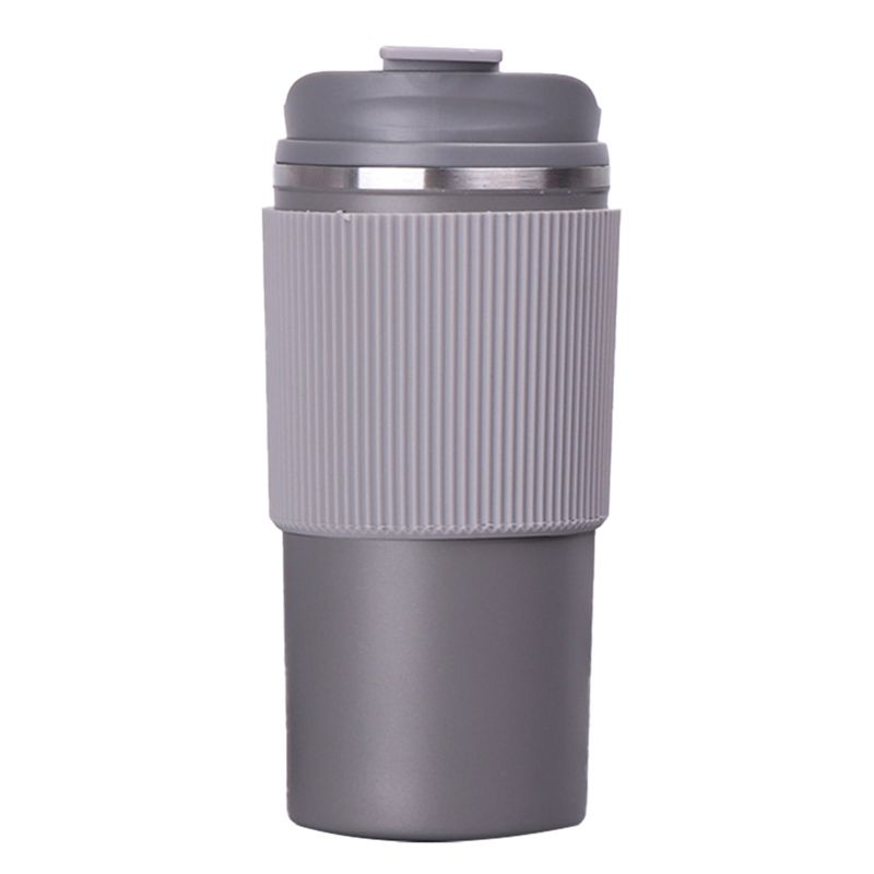 Coffee Cup Double Wall Heat Resistant Silicone Grip Travel Mug, Eco-Friendly Portable Cups With Leakproof Lid-B61B серый
Coffee Cup Double Wall Heat Resistant Silicone Grip Travel Mug, Eco-Friendly Portable Cups With Leakproof Lid-B61B серый