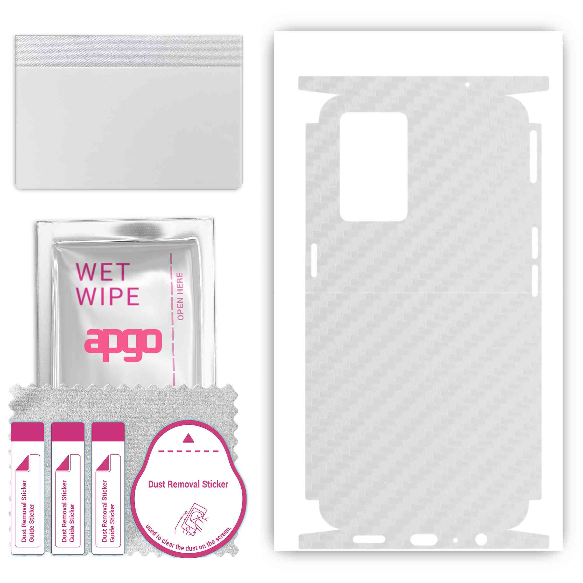 Apgo Protective Skin Sticker for the back+sides compatible with Oppo K9 5G, Full Wrap Film, Foil, Vinyl - Pattern Transparent Carbon
Apgo Protective Skin Sticker for the back+sides compatible with Oppo K9 5G, Full Wrap Film, Foil, Vinyl - Pattern Transparent Carbon