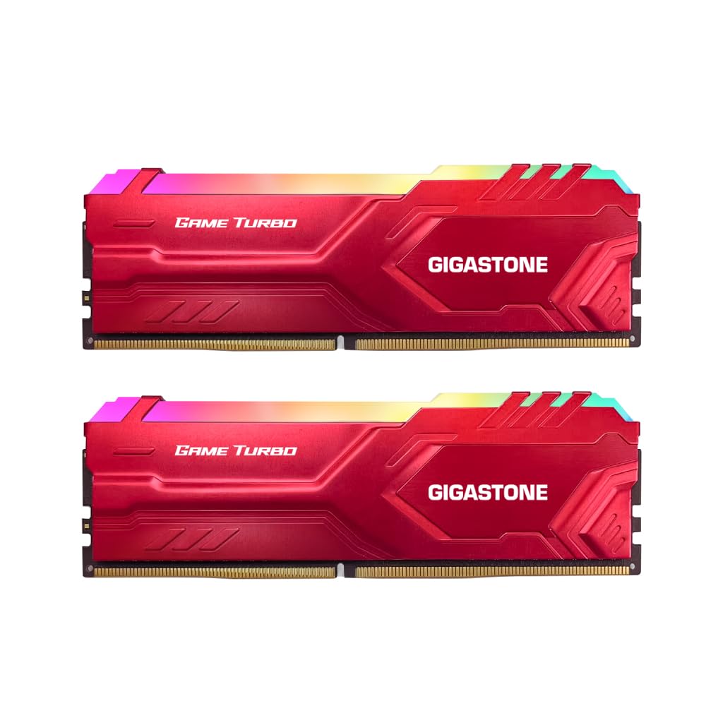 GIGASTONE Game TURBO 16GBx2 DDR4 3600MHz CL Intel XMP AMD Ryzen UDIMM 288 Pin Unbuffered Gaming Desktop High Performance Memory Module Red [Emissive
GIGASTONE Game TURBO 16GBx2 DDR4 3600MHz CL Intel XMP AMD Ryzen UDIMM 288 Pin Unbuffered Gaming Desktop High Performance Memory Module Red [Emissive