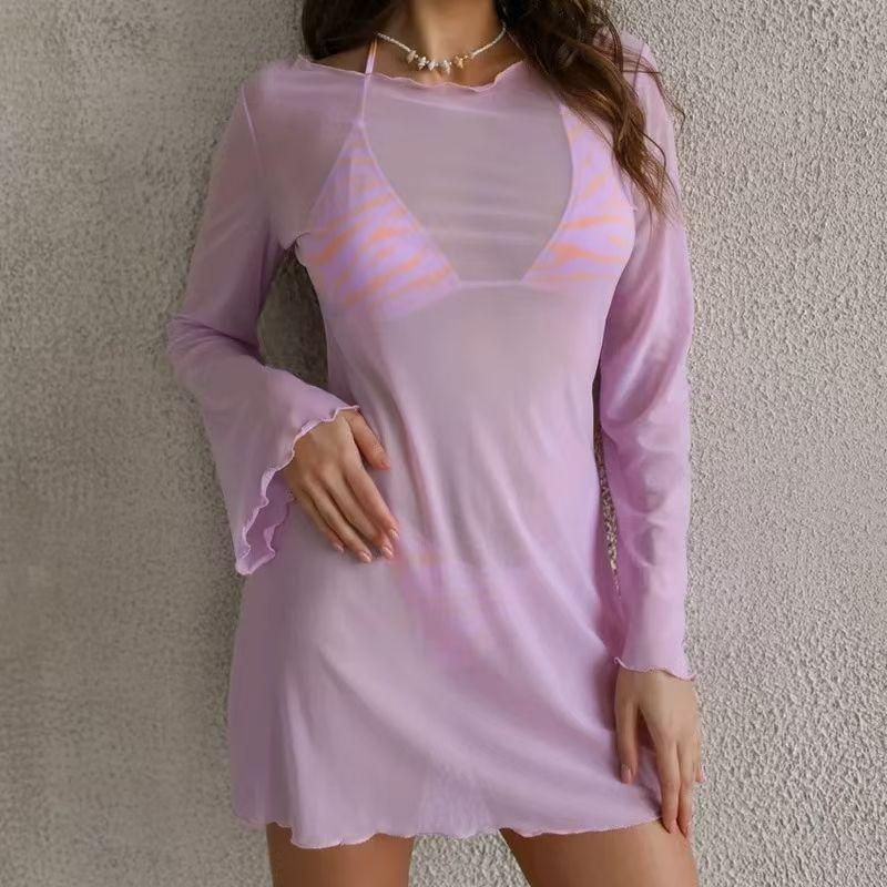 European and American New Sexy Perspective Print Beach dress Sexy Perspective Printed Dress Purple XL
European and American New Sexy Perspective Print Beach dress Sexy Perspective Printed Dress Purple XL