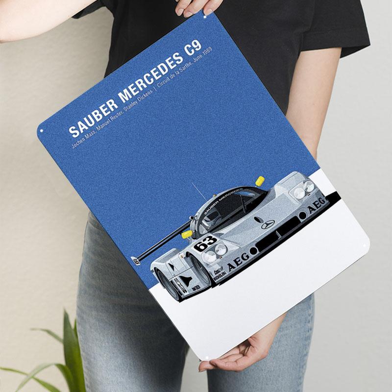 Sauber Mercedes C9 Race Car Metal Signs Car Poster Interior Decoration Living Room Custom Tinplate Sign for Wall Art Decoration 7.9x11.8In(20x30cm)
Sauber Mercedes C9 Race Car Metal Signs Car Poster Interior Decoration Living Room Custom Tinplate Sign for Wall Art Decoration 7.9x11.8In(20x30cm)