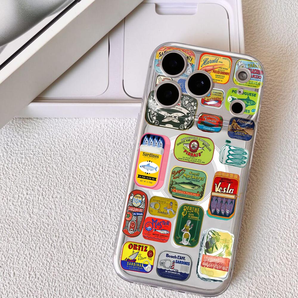 INS Fashion Sardines Phone Case For iPhone 17 16 15 14 13 12 Pro Max Plus With Magnetic Crystal Clear Case Wireless Charge iPhone 12 Pro
INS Fashion Sardines Phone Case For iPhone 17 16 15 14 13 12 Pro Max Plus With Magnetic Crystal Clear Case Wireless Charge iPhone 12 Pro