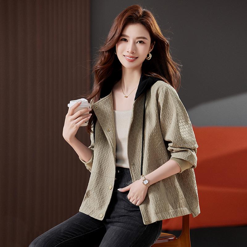 2024 Autumn Women s Color Block Hooded Short Jacket - Casual Age-Reducing Outerwear M (90-110 jin)
2024 Autumn Women s Color Block Hooded Short Jacket - Casual Age-Reducing Outerwear M (90-110 jin)