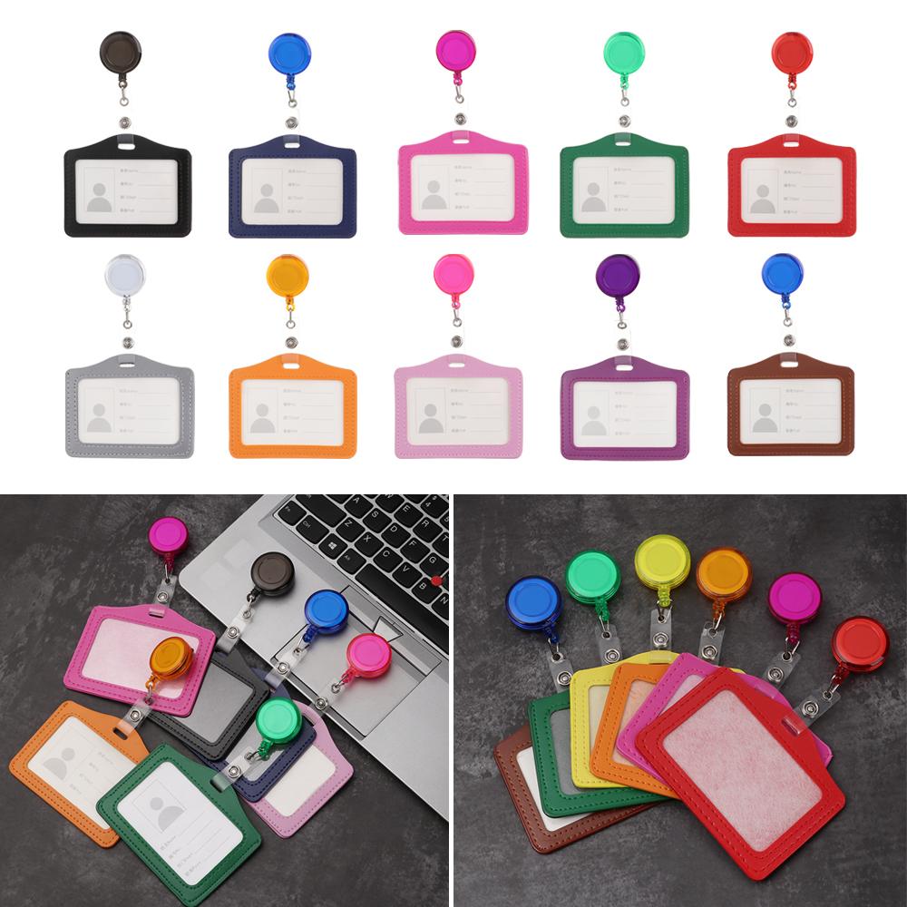 Colors Worker Identity Tag Leather Badge Case Protective Shell ID Card Holder with Retractable Reel
Colors Worker Identity Tag Leather Badge Case Protective Shell ID Card Holder with Retractable Reel