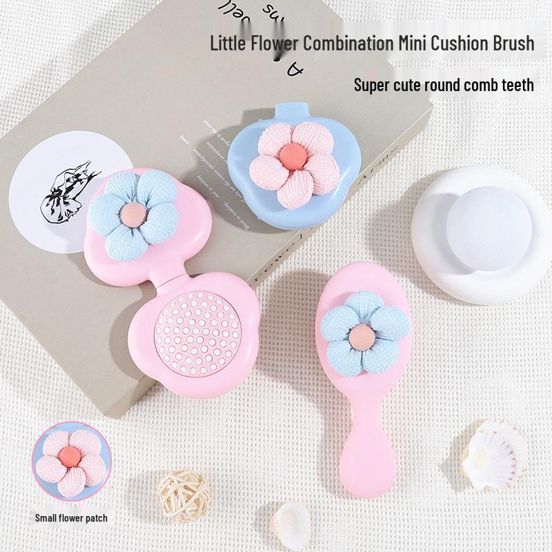 Portable Cartoon Flower-Shaped Folding Mirror Comb for Kids - Plush Handle, Smooth Hair, Scalp Massage 14*6*3cm, 8*8*3cm
Portable Cartoon Flower-Shaped Folding Mirror Comb for Kids - Plush Handle, Smooth Hair, Scalp Massage 14*6*3cm, 8*8*3cm