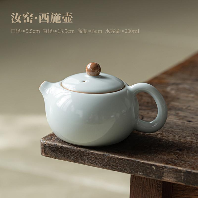 200 мл высококачественный фарфоровый чайник Azure Ru Kiln ручной работы с ледяной глазурью и трещинами, чайник для замачивания чая Xi Shi, коллекция китайских чайных сервизов
200 мл высококачественный фарфоровый чайник Azure Ru Kiln ручной работы с ледяной глазурью и трещинами, чайник для замачивания чая Xi Shi, коллекция китайских чайных сервизов