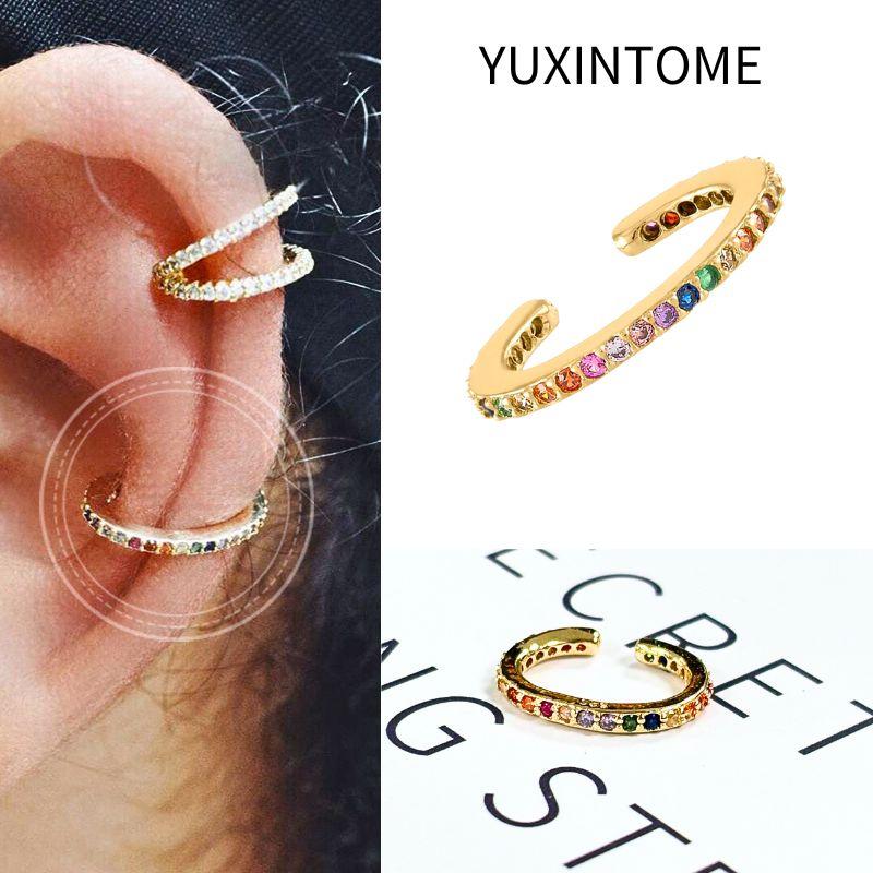 1PC Plated 24K Gold Ear Cuff Crystal Zircon Stone Clip Earring for Woman Fashion C-Shape Luxury Jewelry Gifts Bijoux
1PC Plated 24K Gold Ear Cuff Crystal Zircon Stone Clip Earring for Woman Fashion C-Shape Luxury Jewelry Gifts Bijoux