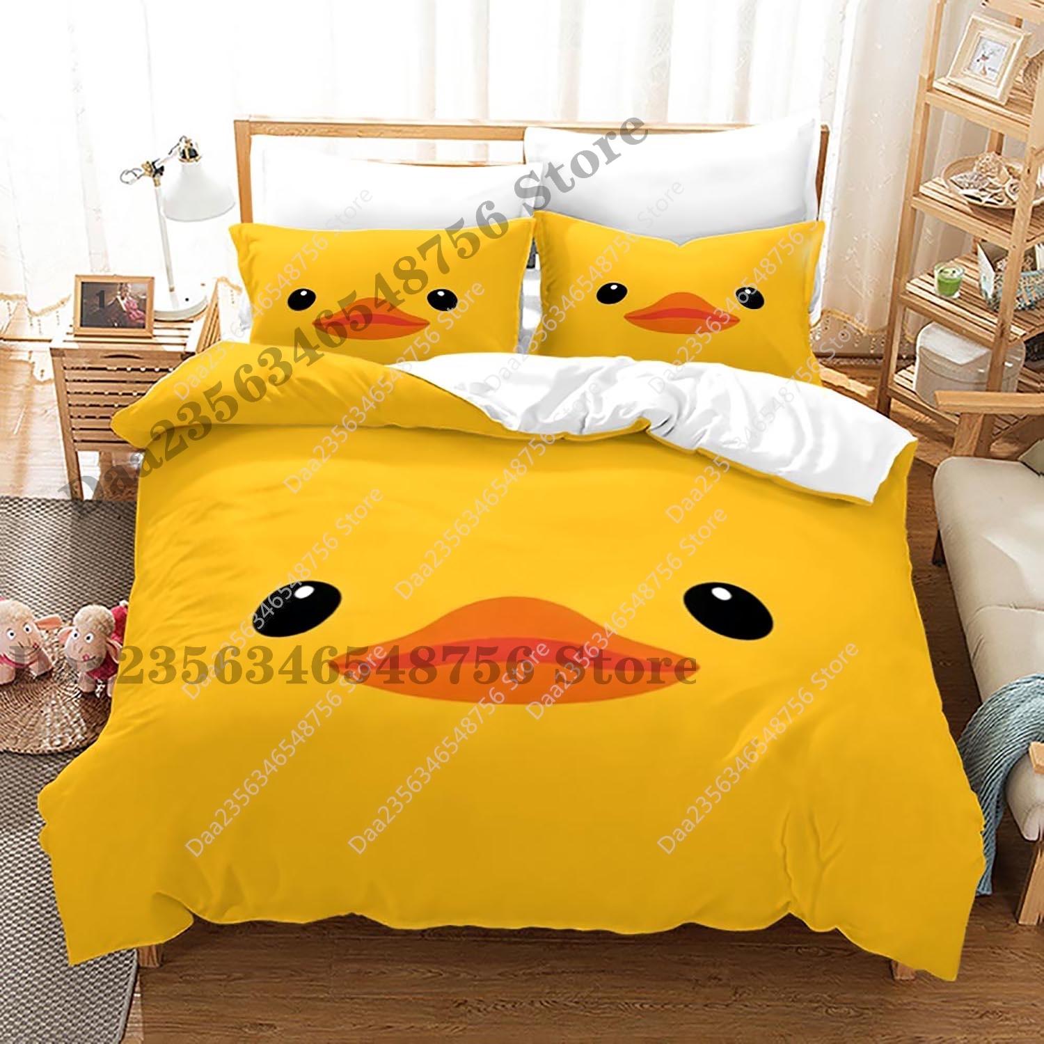 New Yelow duck Beding Set Single Twin Ful Quen King-Sized Dimensionsd Dimensions Litle duck Bed Linen Set Aldult Kid Bedrom Duvetcover Sets 3D Print 135*200cm Eu-Single
New Yelow duck Beding Set Single Twin Ful Quen King-Sized Dimensionsd Dimensions Litle duck Bed Linen Set Aldult Kid Bedrom Duvetcover Sets 3D Print 135*200cm Eu-Single