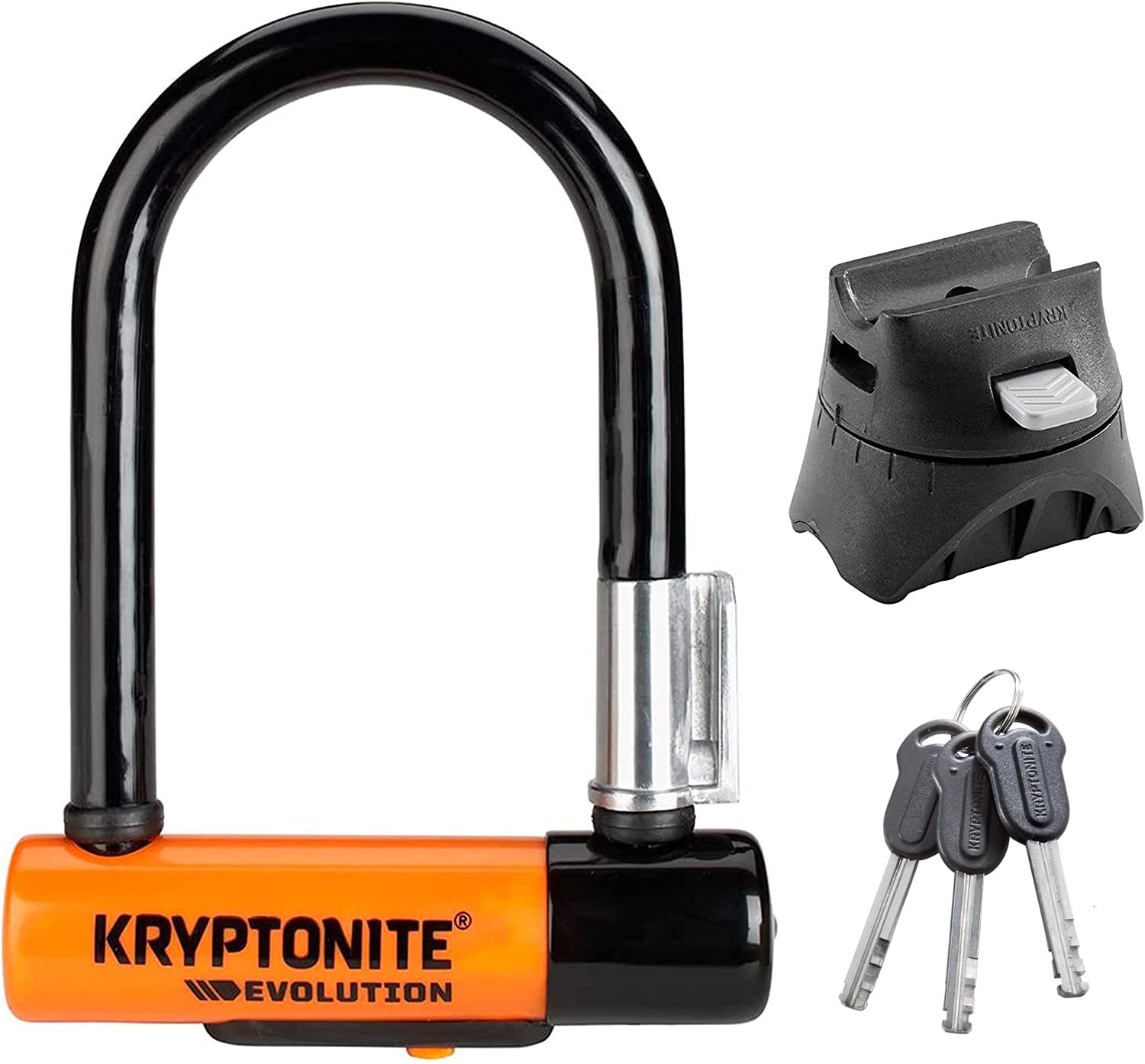 Kryptonite Evolution Duty Bicycle Bike Lock with Transit FlexFrame Bracket x Mini-5Heavy U-Lock (8.26CM 5.5 чёрный
Kryptonite Evolution Duty Bicycle Bike Lock with Transit FlexFrame Bracket x Mini-5Heavy U-Lock (8.26CM 5.5 чёрный