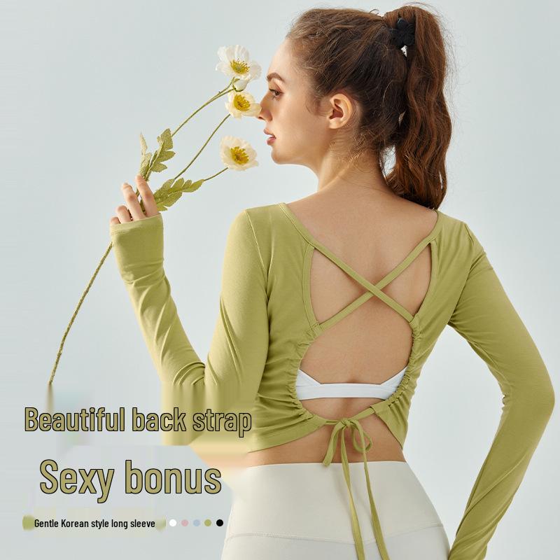 Anjiu Women s Slimming Long Sleeve Yoga Top - Sexy Back, Casual Fitness Wear, Korean/Japanese Style Small
Anjiu Women s Slimming Long Sleeve Yoga Top - Sexy Back, Casual Fitness Wear, Korean/Japanese Style Small