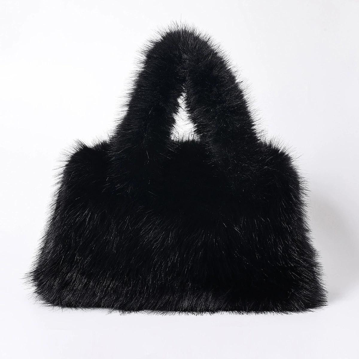 Luxury Faux Mink Fur Bags for Women Handbags Candy Color Plush Tote Fluffy Soft Shoulder Bag Large Capacity Shopper Purses New
Luxury Faux Mink Fur Bags for Women Handbags Candy Color Plush Tote Fluffy Soft Shoulder Bag Large Capacity Shopper Purses New