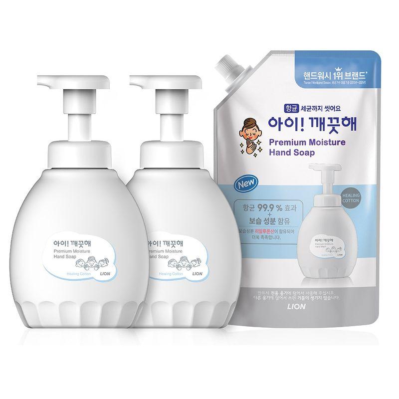 Пенное мыло для рук премиум-класса 450 мл x 2 + Запасной блок 600 мл Healing Cotton Fragrance
Пенное мыло для рук премиум-класса 450 мл x 2 + Запасной блок 600 мл Healing Cotton Fragrance