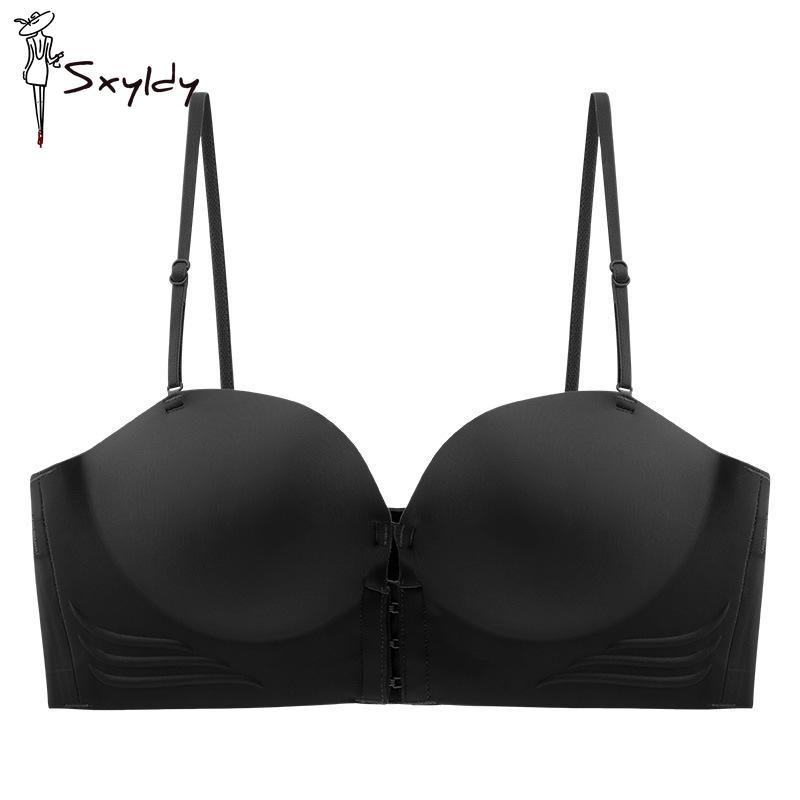 Бесшовный бюстгальтер с застежкой спереди для женщин, круглая чашка, нескользящий бюстгальтер пуш-ап, топ-труба, манга, грудь, многофункциональная одежда M чёрный
Бесшовный бюстгальтер с застежкой спереди для женщин, круглая чашка, нескользящий бюстгальтер пуш-ап, топ-труба, манга, грудь, многофункциональная одежда M чёрный