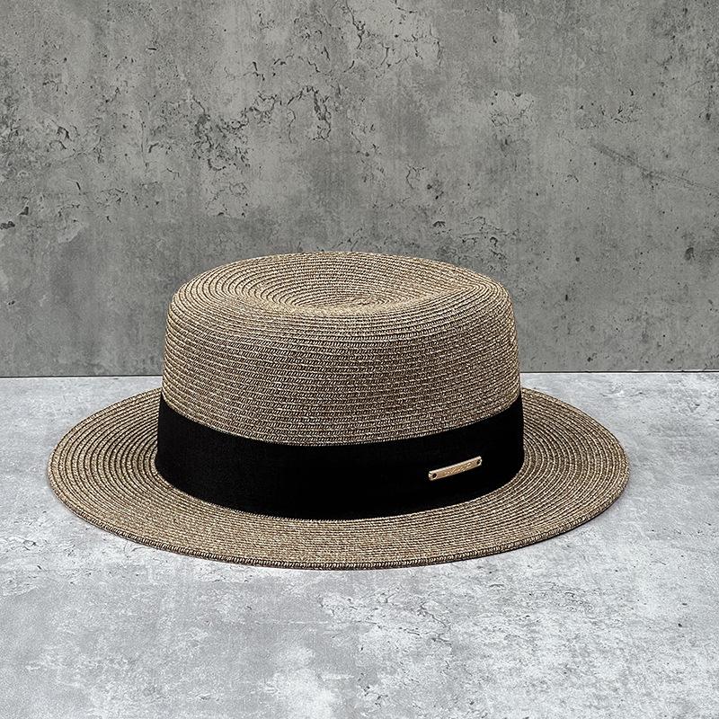 French Style Straw Boater Hats for Women Men Flat Top Band Fedora Hat Skimmer Summer Hat Wide Brim Sun Hats Handmade Beach Hat кавовий
French Style Straw Boater Hats for Women Men Flat Top Band Fedora Hat Skimmer Summer Hat Wide Brim Sun Hats Handmade Beach Hat кавовий