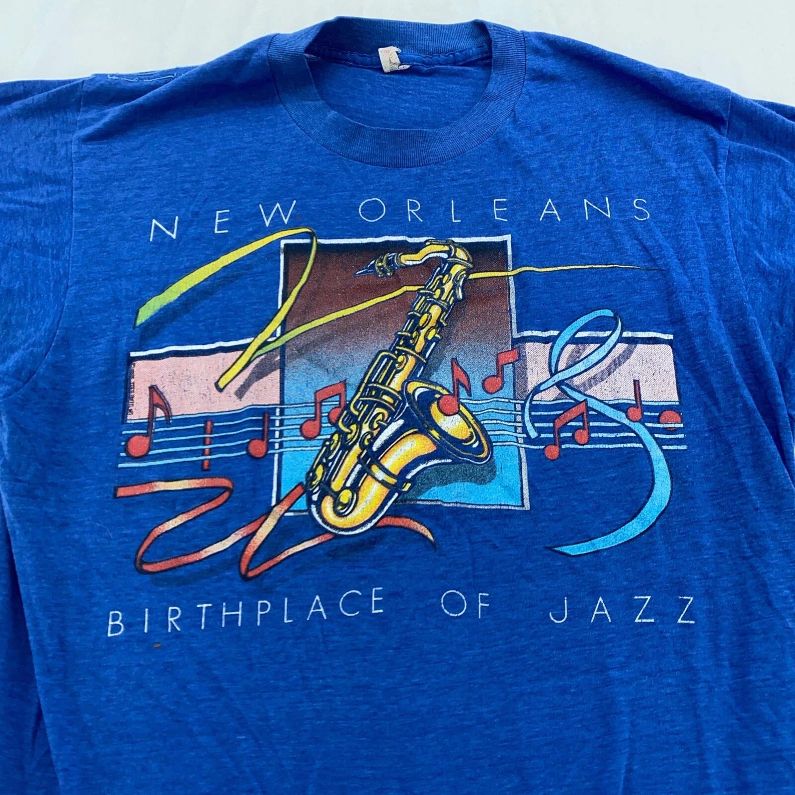 vtg 90s NEW ORLEANDS BIRTHPLACE OF JAZZ T-Shirt XS louisiana music mardi gras S
vtg 90s NEW ORLEANDS BIRTHPLACE OF JAZZ T-Shirt XS louisiana music mardi gras S