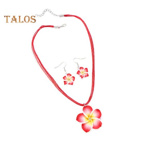 2 шт./компл. женский комплект ювелирных изделий большой цветок кулон ожерелье серьги-подвески комплект мягкие керамические цветочные ювелирные изделия подарок красный
2 шт./компл. женский комплект ювелирных изделий большой цветок кулон ожерелье серьги-подвески комплект мягкие керамические цветочные ювелирные изделия подарок красный